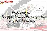 Tội gây thương tích hoặc gây tổn hại cho sức khỏe của người khác trong khi thi hành công vụ