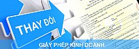 Dịch vụ Thay đổi giấy phép đăng ký kinh doanh