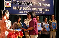 Thủ tục nhập tịch quốc tịch Việt Nam