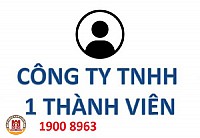 THỦ TỤC ĐĂNG KÝ THÀNH LẬP CÔNG TY TNHH MỘT THÀNH VIÊN