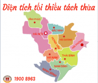 Diện tích tối thiếu tách thửa khu vực Đồng bằng sông Hồng