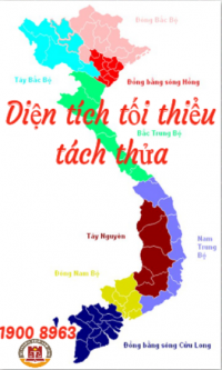 Diện tích tối thiểu tách thửa 63 tỉnh thành