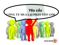 YÊU CẦU CÔNG TY MUA LẠI PHẦN VỐN GÓP