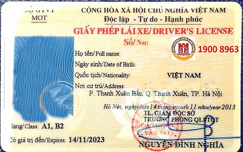 Luật sư Hà Thành Asia tư vấn Thủ tục cấp lại bằng lái xe máy A1